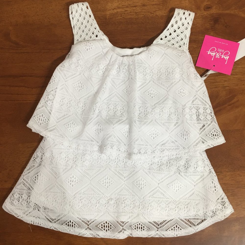 Little Girls Lace Tank Top